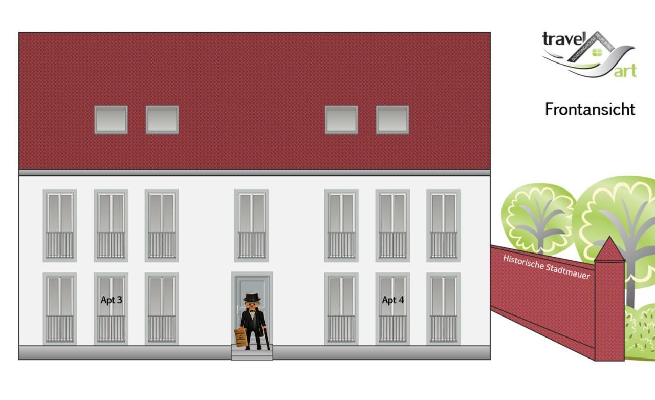 Travel Art Boardinghouse Aparthotel Neuruppin Exterior photo