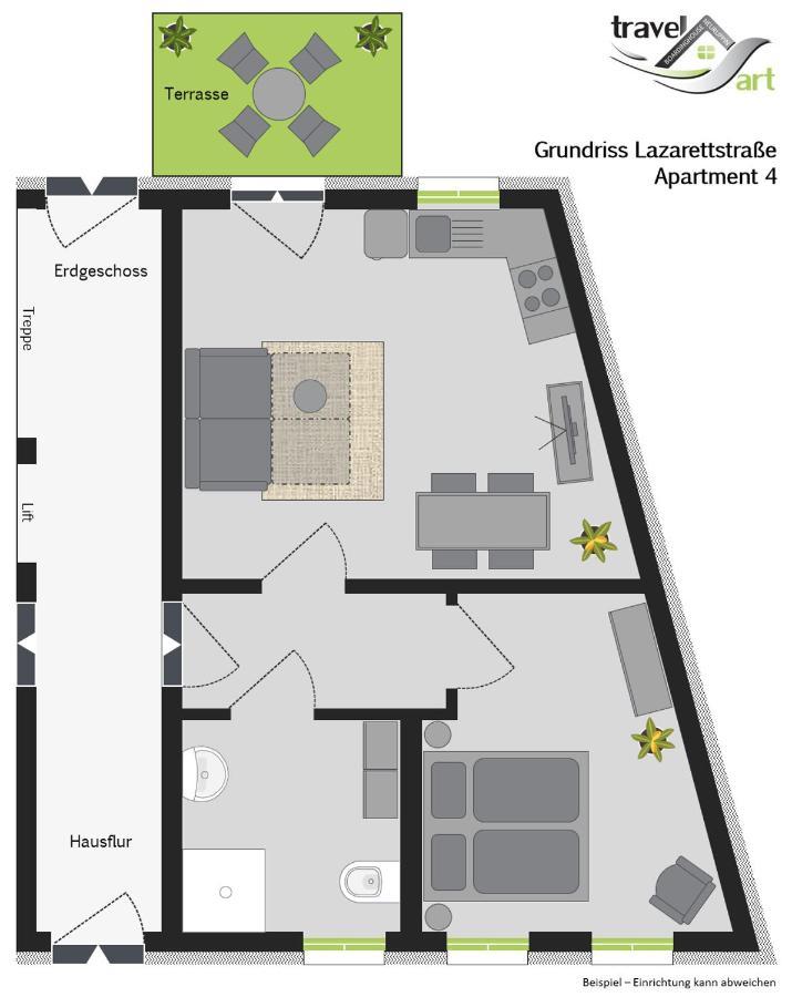 Travel Art Boardinghouse Aparthotel Neuruppin Exterior photo